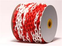 Esko Plastic Safety Chain - Red / White - 6mm
