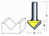 Econocut Router Bit - V-Groove - 12.7mm